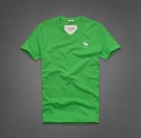 heren abercrombie and fitch v-hals korte tees wit moose logo groen Shop Almere kflia823